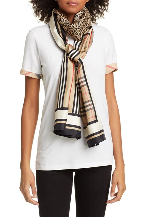 burberry mulberry silk scarf|burberry silk scarf nordstrom.